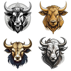 Fototapeta premium Bull - animal logo design