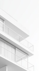 Fototapeta premium Modern minimalist architectural detail.