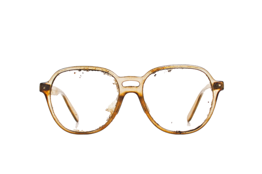 a pair of glasses with a white background Cutout and isolated and transparent background image