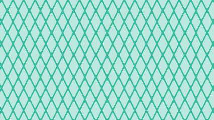 Fototapeta premium Turquoise diamond pattern repeats seamlessly across the surface, creating a geometric texture with a cool, calming aesthetic.