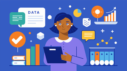 Become a data savvy individual and learn how to effectively communicate insights and trends through our data literacy training program.. Vector illustration