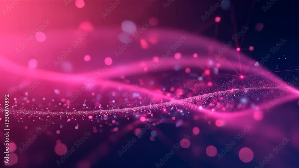 Poster pink and blue background with a purple line that is in the middle of the background. the background 