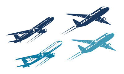 plane silhouette on a white background, vector illustration,airplane vector,aeroplane vector