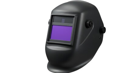 Welding Helmet Close-up Isolated on White Background for Industrial Use