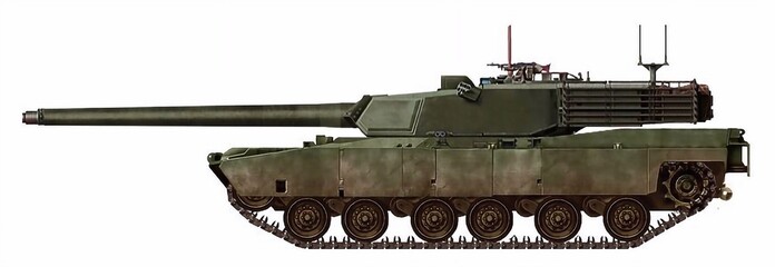 XM-20BIS MBT (improved version of the XM-20 tank with a new turret and 120mm gun) © Tikros