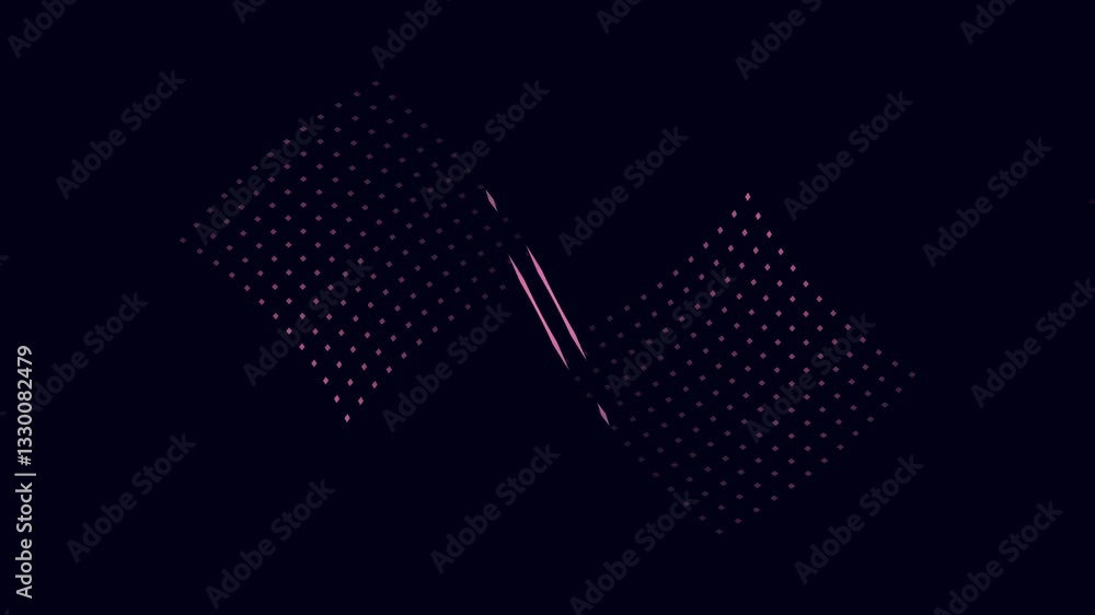 Poster light abstract video animation on dark background