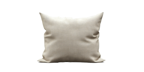 a pillow with a white background Cutout and isolated and transparent background image