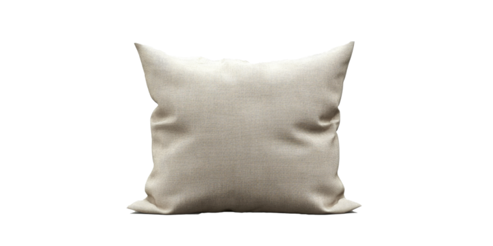 a pillow with a white background Cutout and isolated and transparent background image