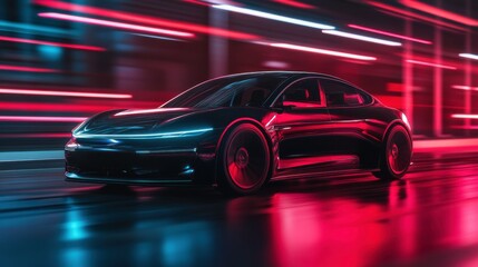 Obraz premium Eco-Friendly Urban Electric Vehicle Design Concept