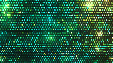 Dotted emerald background with a subtle holographic effect, holographic, technological. Emerald Shine. Illustration