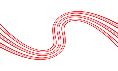 abstract trendy red big small curved line pattern perfect for background.