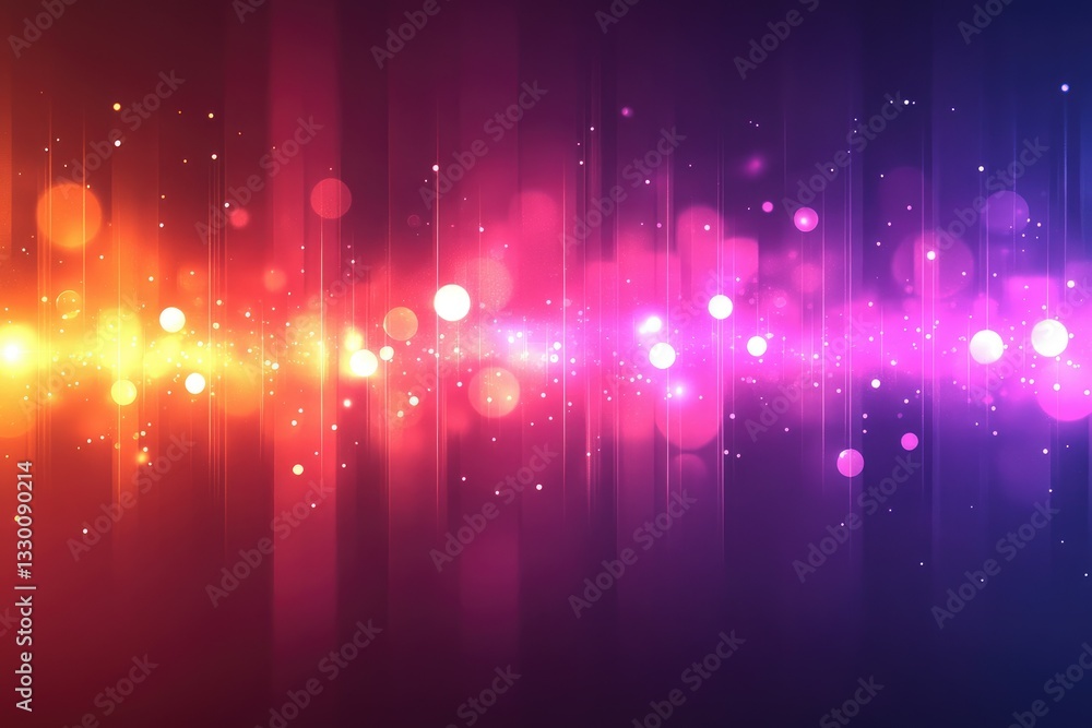 Poster abstract light burst: a vibrant display of light bursts with a dynamic composition of colorful strea