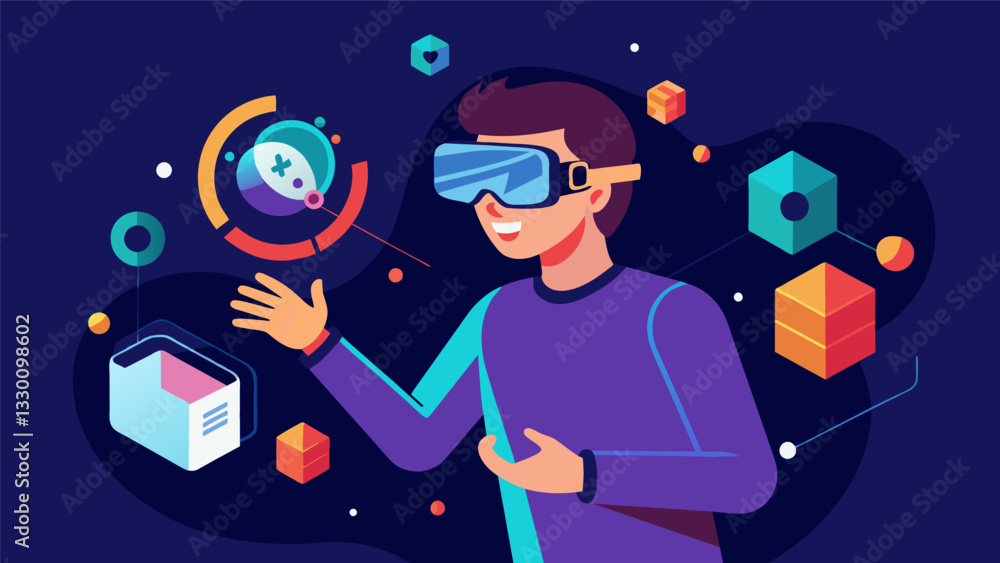 Poster as you remove your vr headset you are left with a newfound understanding of the complex data set hav
