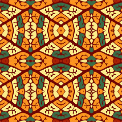 Abstract geometric damask seamless pattern ornamental. Tribal vintage abstract geometric ethnic seamless pattern ornamental. stock illustration