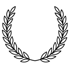laurel wreath vector