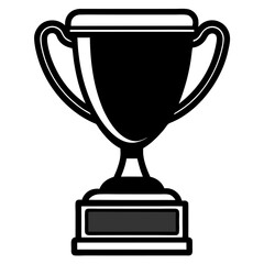 black  trophy cup icon