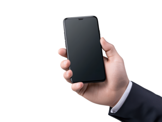 Closeup of hand holding modern mobile phone for seamless communication