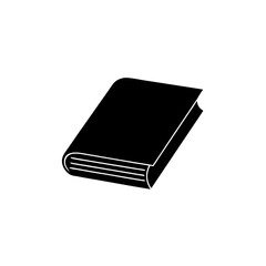 creative clean silhouette closed book icon vector illustration