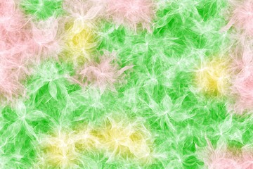 Obraz premium Abstract Floral Pattern - Delicate Flowers