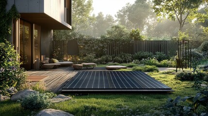 solar panels in the nature, background of solar panel