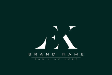 LEK abstract letter logo design. This logo is designed by three abstract letters.