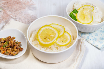 レモンライスとドライカレー