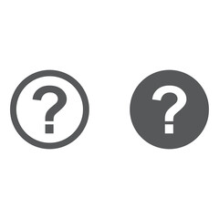Question mark icon symbol, vector illustration