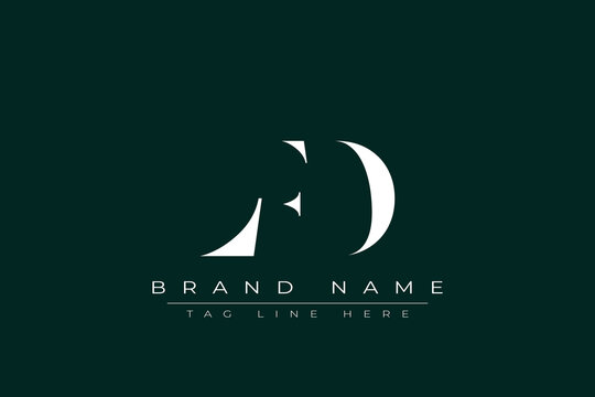 LFD abstract letter logo design. This logo is designed by three abstract letters.