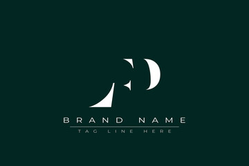 LFP abstract letter logo design. This logo is designed by three abstract letters.