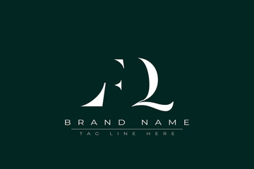 LFQ abstract letter logo design. This logo is designed by three abstract letters.