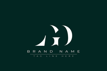 LGD abstract letter logo design. This logo is designed by three abstract letters.