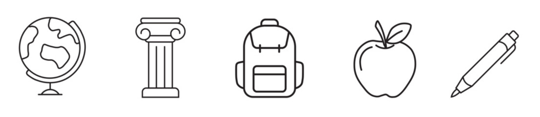 Education Essentials: Line Icons