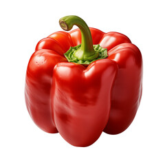 Red Bell Pepper Isolated On Transparent Background