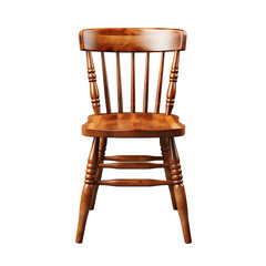 Kitchen Wooden Chair Isolated On White Background