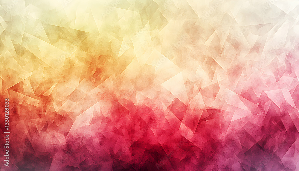 Fototapete abstract triangular pattern with warm colors for digital design use