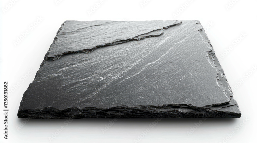 Aufkleber realistic empty triangular slate serving board for elegant tableware and food presentation