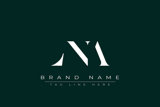 LNA abstract letter logo design. This logo is designed by three abstract letters.