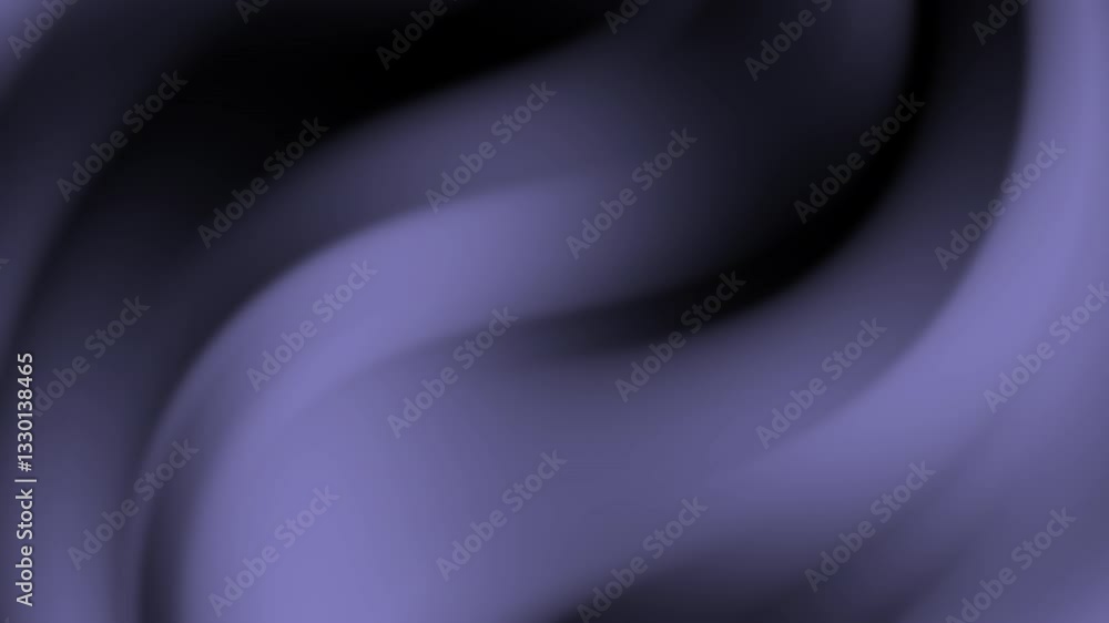 Poster a smooth, flowing abstract design features soft purple and black hues, creating an ethereal and calm