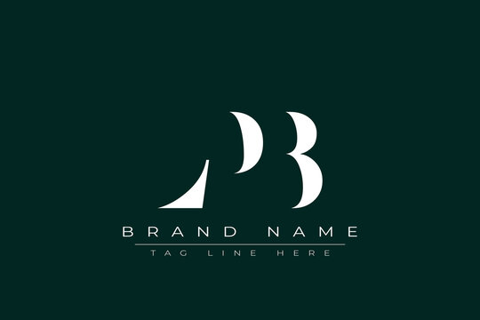 LPB abstract letter logo design. This logo is designed by three abstract letters.