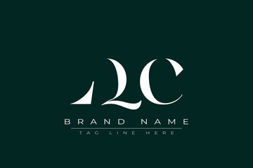 LQC abstract letter logo design. This logo is designed by three abstract letters.