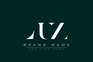 LUZ abstract letter logo design. This logo is designed by three abstract letters.