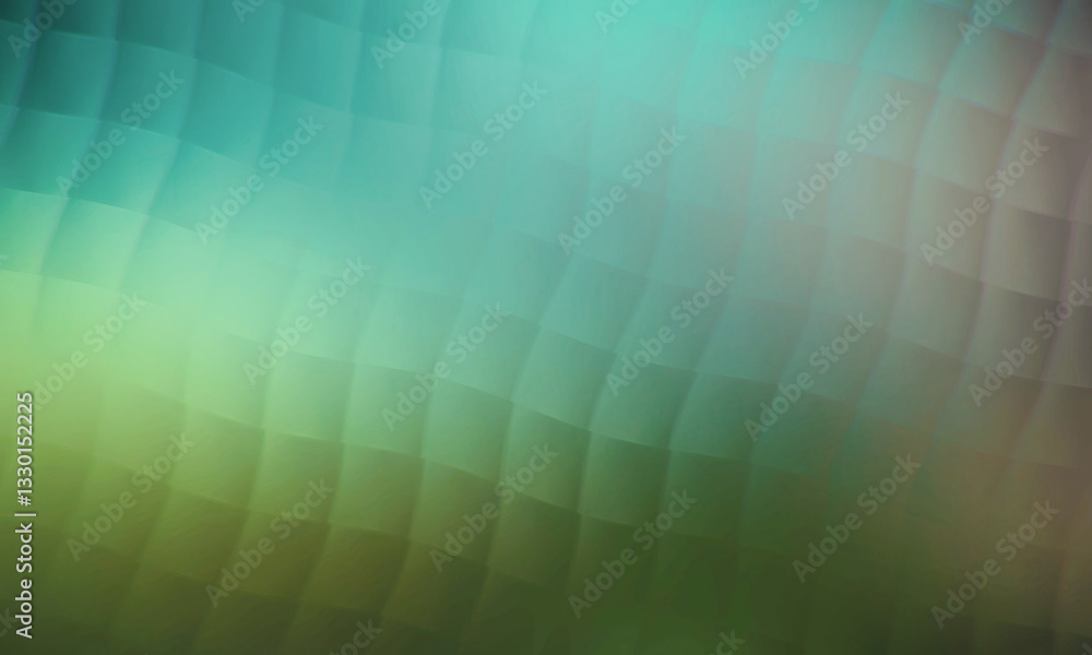 Poster futuristic digital art blending abstract green and blue gradients with geometric line patterns and p