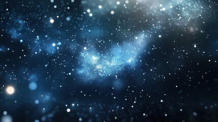 Obraz premium Celestial Nebula Glowing Brightly In Dark Space