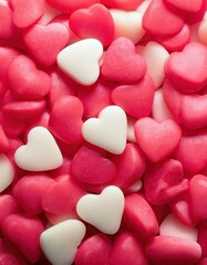 Romantic Candy Heart Texture &ndash; Perfect for Valentine's Day Designs