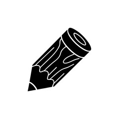 creative clean silhouette pencil icon vector illustration 