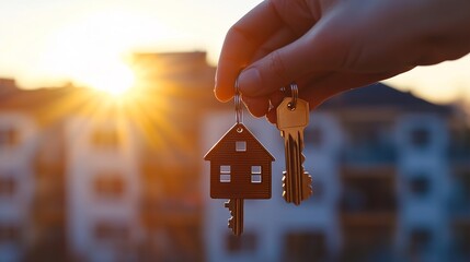 Elegant Fingers Grasping a Set of Keys