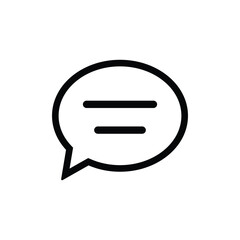 Message icon. Chat, conversation, SMS, comment, text bubble, bubble chat vector illustration.