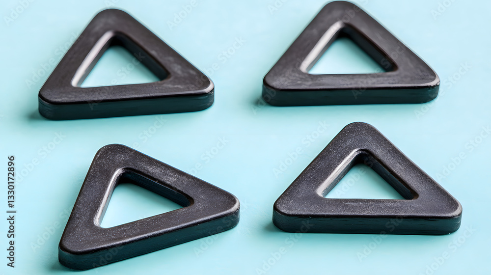 Aufkleber minimalistic triangle shaped object in a modern context representing creativity and simplicity in br