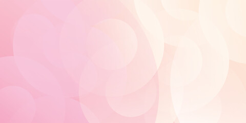 Modern minimalist pink and yellow gradations circle effect simple modern abstract