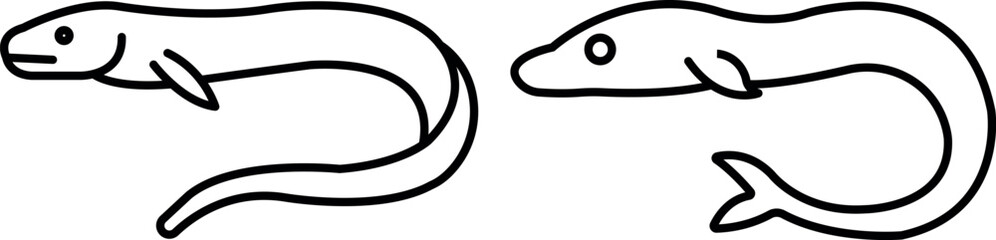 Eel Editable Stroke Outline Icons